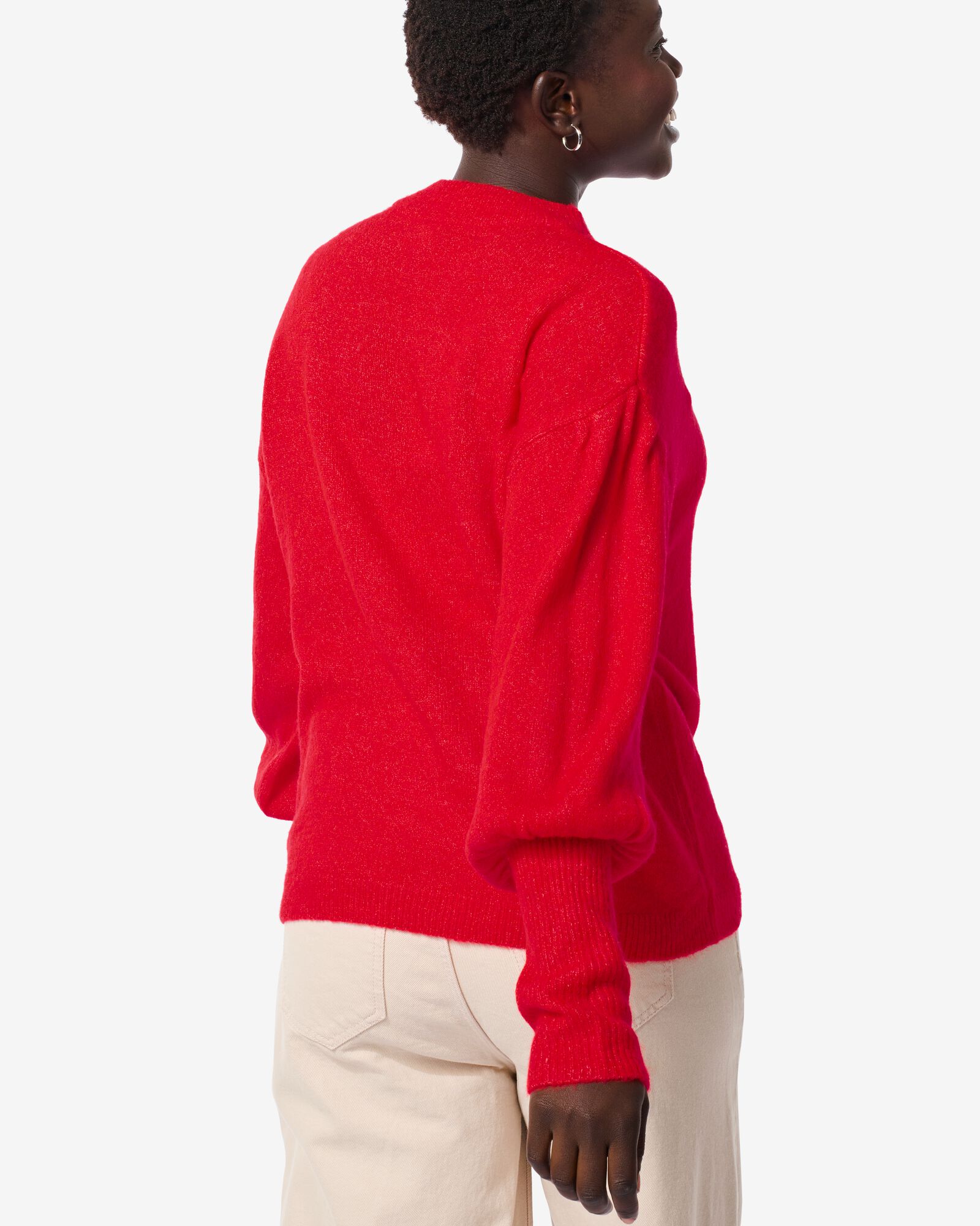 dames trui Havana gebreid rood - 36297050RED - HEMA