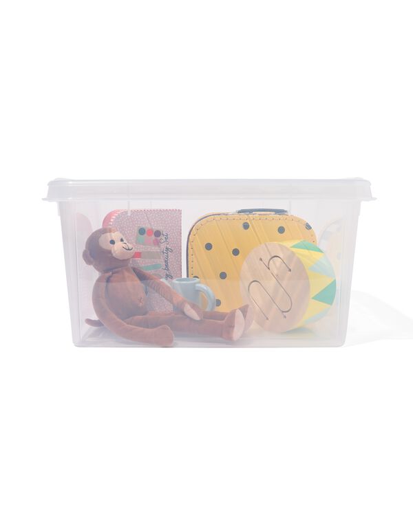 opbergbox 21L London transparant 50x39x18 - 39822005 - HEMA