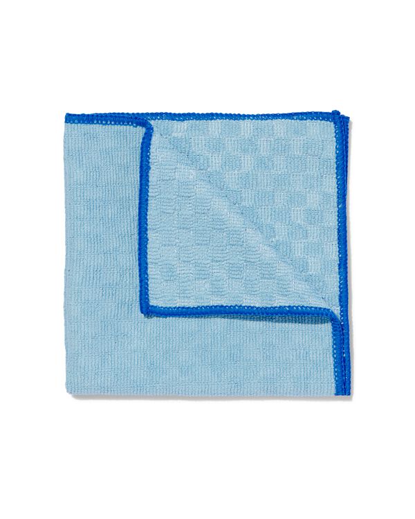 microvezeldoekje met structuur 35x35 blauw - 20530017 - HEMA