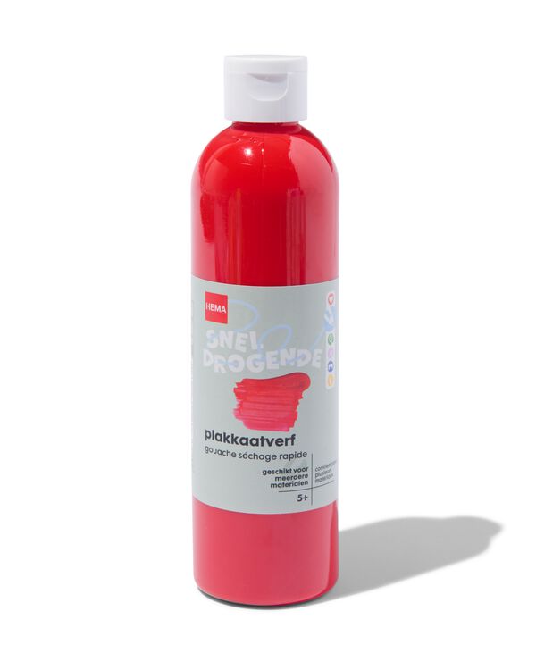 plakkaatverf rood 250ml - 15978713 - HEMA