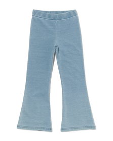 kinder legging flared denim lichtblauw lichtblauw - 1000030001 - HEMA