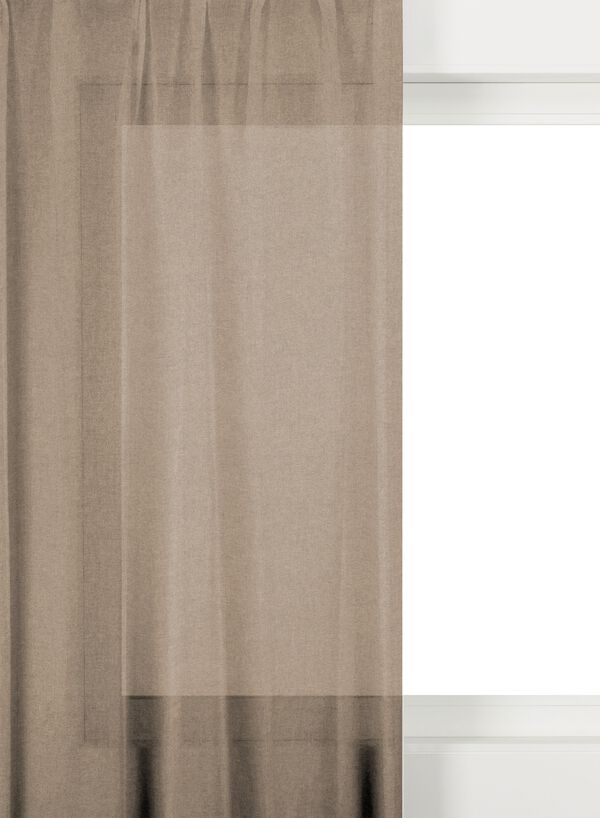 gordijnstof Vaassen lichtdoorlatend taupe - 46022423 - HEMA