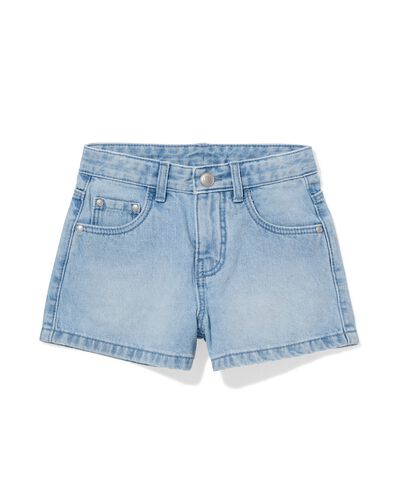 kinder korte broek denim lichtblauw lichtblauw - 30810969LIGHTBLUE - HEMA