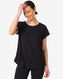 dames sportshirt zwart M - 36000058 - HEMA