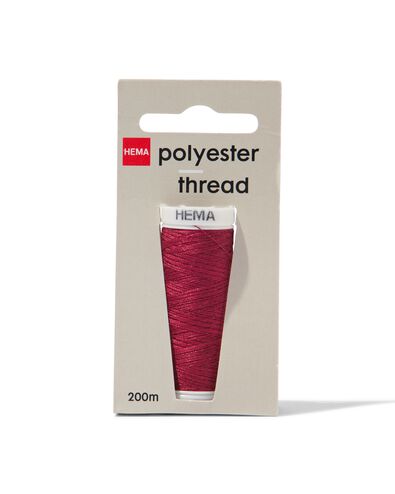machinegaren polyester 200m donkerrood machinegaren donkerrood - 1422017 - HEMA