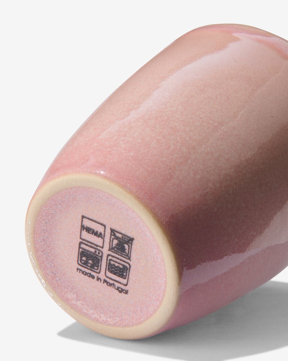 mok 240ml Porto reactief glazuur roze - 9602310 - HEMA