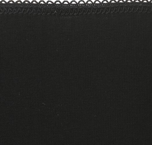 dames slips hoog katoen/stretch - 3 stuks zwart zwart - 1000006536 - HEMA