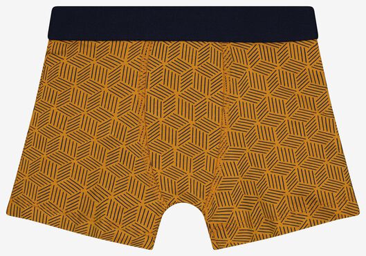 kinder boxers katoen/stretch - 3 stuks geel geel - 1000028485 - HEMA