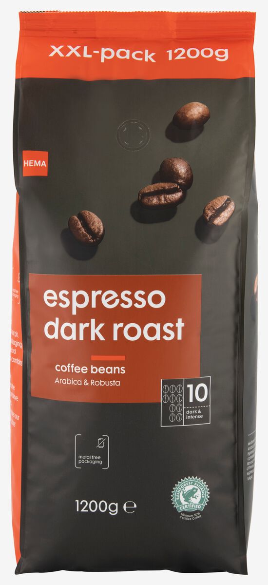 koffiebonen dark roast espresso - 1.2 kg - 17110026 - HEMA
