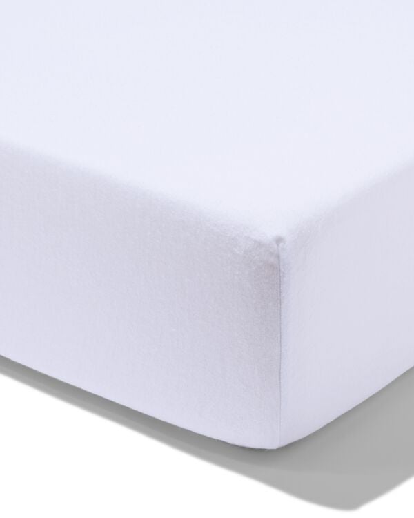 hoeslaken 140x200cm flanel wit - 5190108 - HEMA