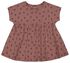 newborn kledingset jurk en pofbroek met kersen roze - 1000027314 - HEMA