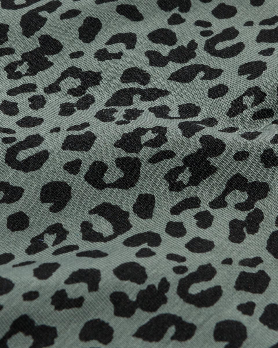 dameshipster luipaard donkergroen L - 19698753 - HEMA