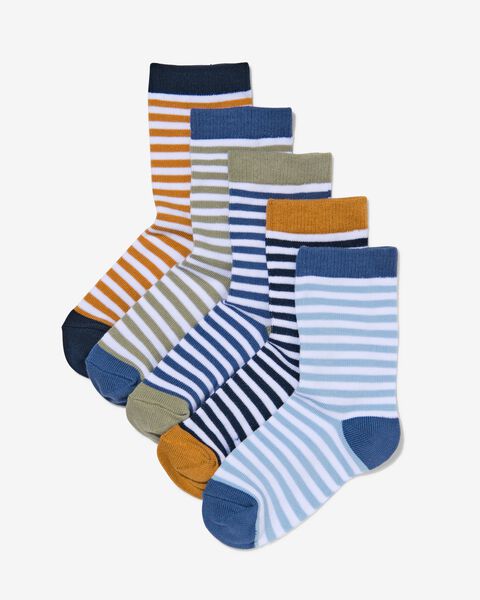 kinder sokken met katoen - 5 paar multi multi - 1000030111 - HEMA