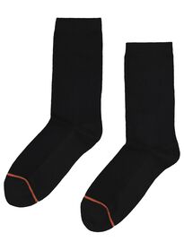 2-pak damessokken warm feet zwart zwart - 1000001720 - HEMA