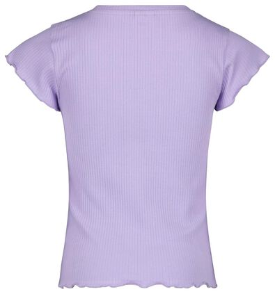 kinder t-shirt rib lila - 1000024390 - HEMA