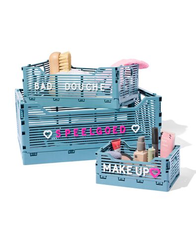 klapkrat letterbord recycled lichtblauw lichtblauw - 1000030359 - HEMA