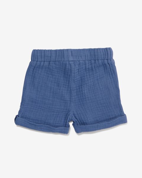 baby shorts mousseline blauw blauw - 1000030994 - HEMA