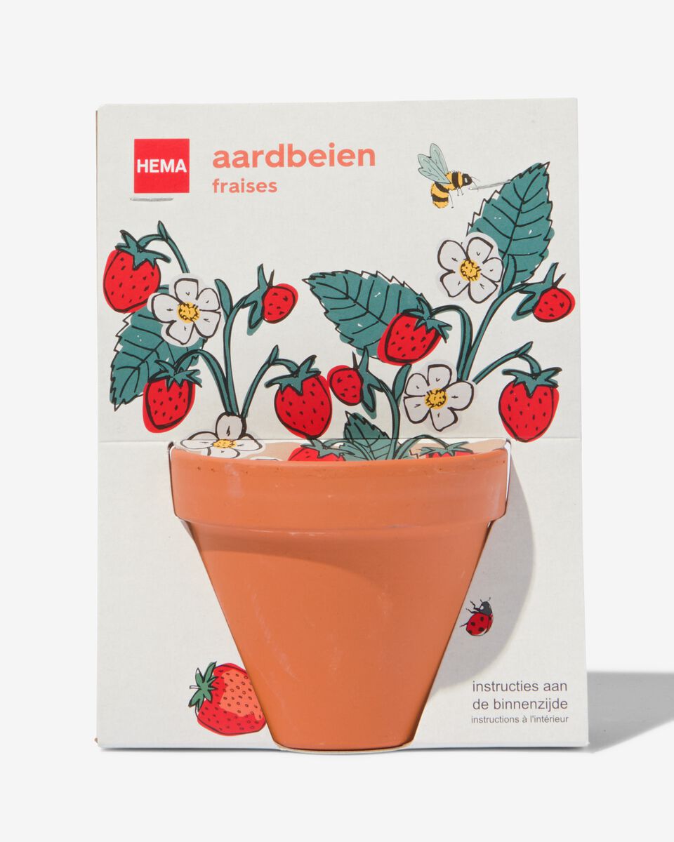 aardbeien in pot Ø9cm - 41880203 - HEMA