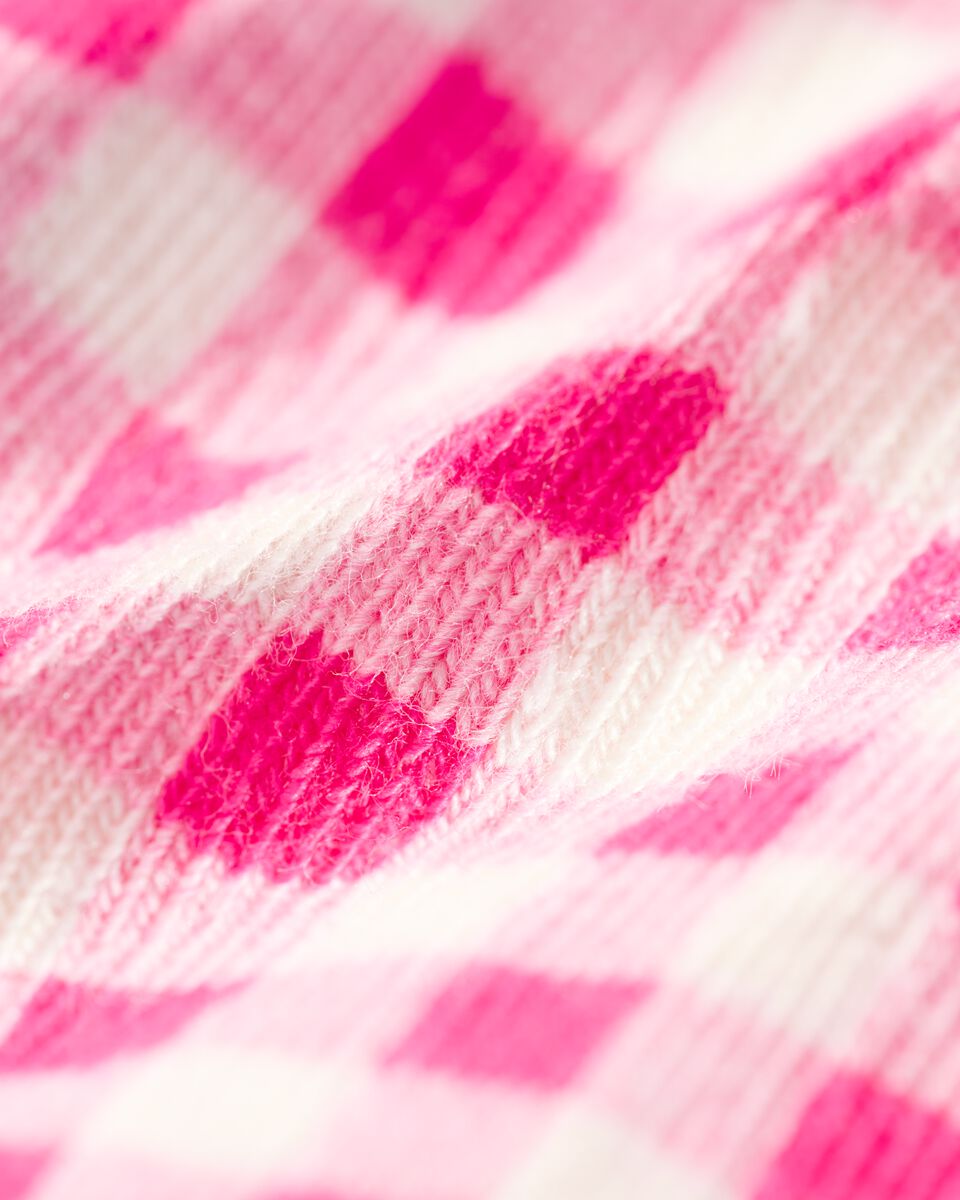 kinder sokken met katoen - 5 paar roze roze - 4350300PINK - HEMA