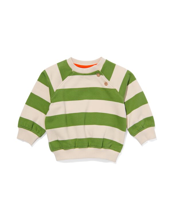 baby sweater strepen groen groen - 33184740GREEN - HEMA