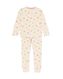 kinder pyjama met stippen beige beige - 23020771BEIGE - HEMA