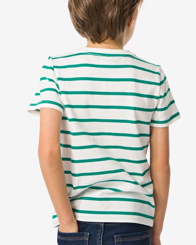 kinder t-shirt strepen groen 122/128 - 30785326 - HEMA