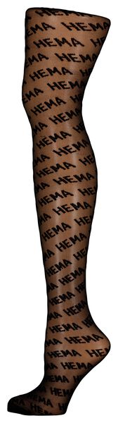 Onze onderneming Beschrijvend moeilijk tevreden te krijgen panty met HEMA logo limited edition 20denier zwart - HEMA