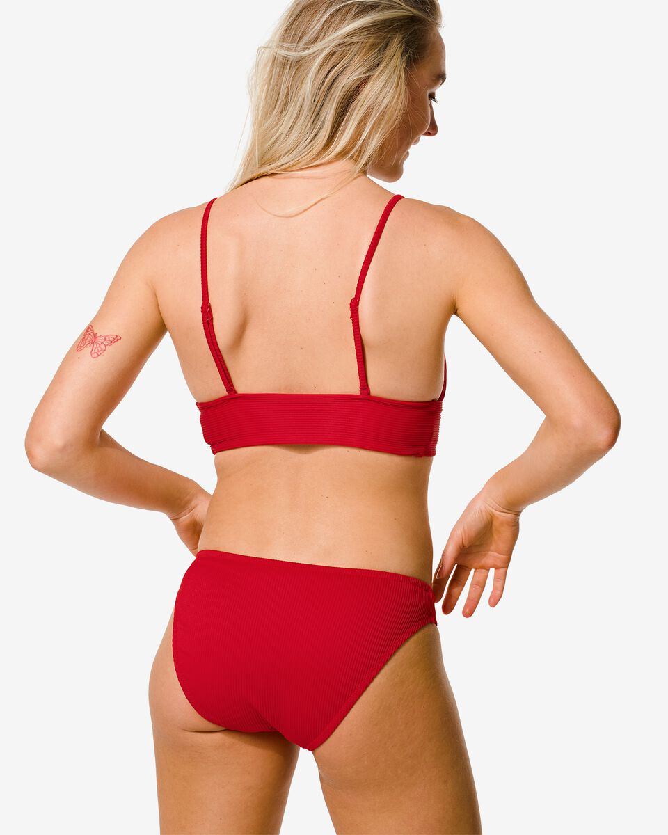 dames 3-in-1 triangel bikinitop rood rood - 1000031095 - HEMA