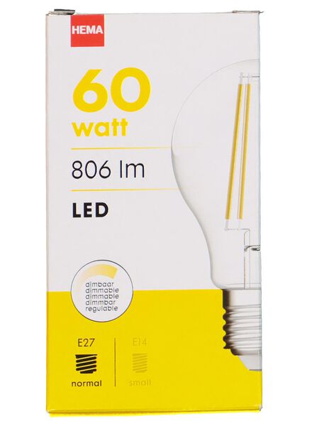 LED lamp 60W - 806 lm - peer - helder - 20020009 - HEMA