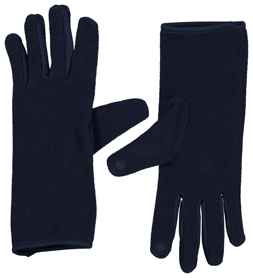 dameshandschoenen touchscreen blauw - 1000016774 - HEMA