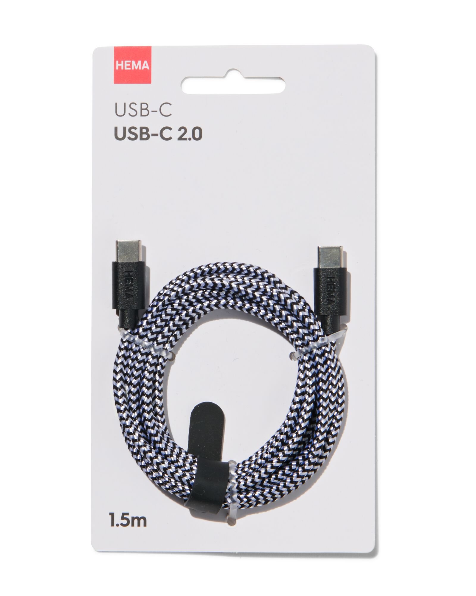 laadkabel USB-C/USB-C 2.0 1.5m - 39630176 - HEMA