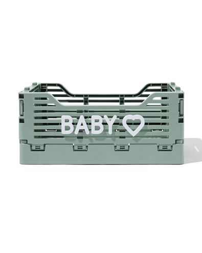 klapkrat letterbord recycled XS mintgroen mintgroen XS  13 x 18 x 8 - 39821199 - HEMA