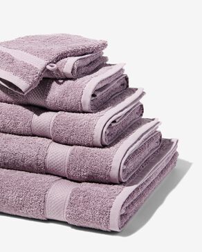 ontploffing Middeleeuws plein handdoeken - zware kwaliteit mauve - HEMA