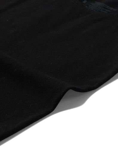 licht corrigerend hemd bamboe zwart M - 21500332 - HEMA