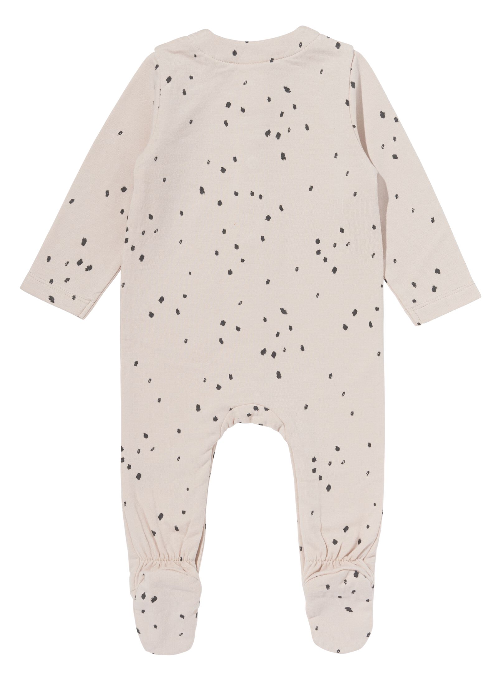 newborn jumpsuit met bamboe lichtgrijs - 1000028743 - HEMA