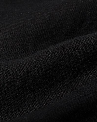 dames blouse Lizzy met linnen zwart L - 36216793 - HEMA