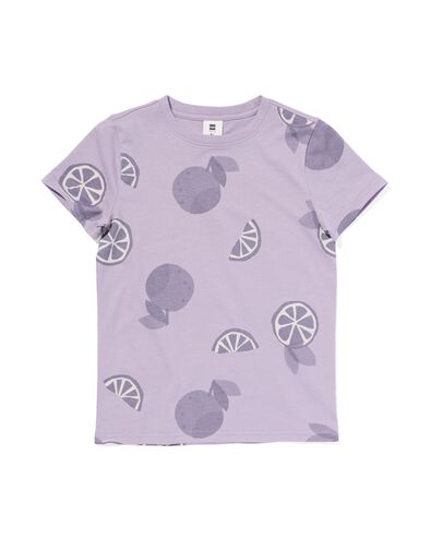kinder t-shirt citrus paars paars - 30783908PURPLE - HEMA