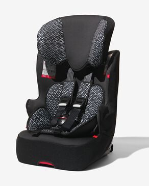 autostoel 9-36kg Isofix zwart/witte stip - HEMA