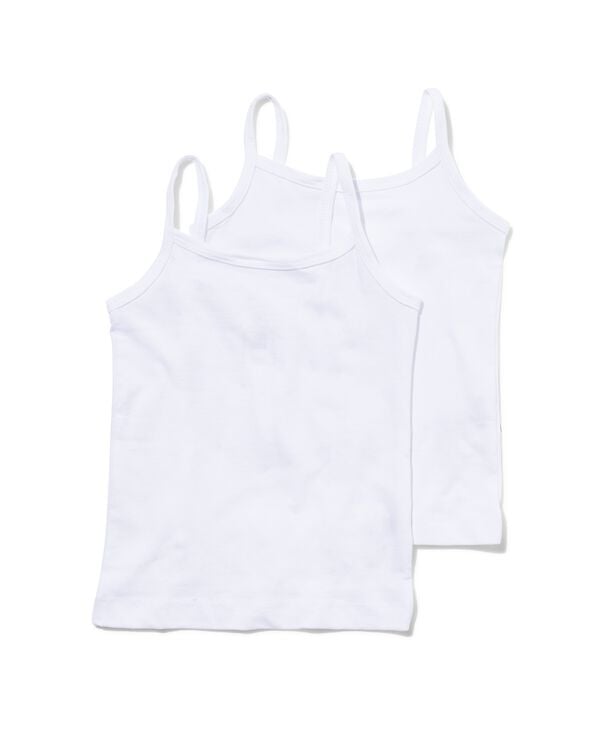 meisjeshemden - 2 stuks wit wit - 1000001699 - HEMA