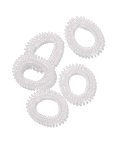 een beetje Overeenkomstig native spiraal elastiekjes - 5 stuks - HEMA