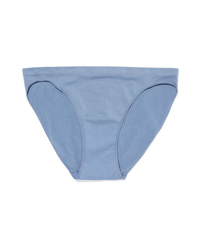 damesslip naadloos micro  middenblauw - 19630425MIDBLUE - HEMA