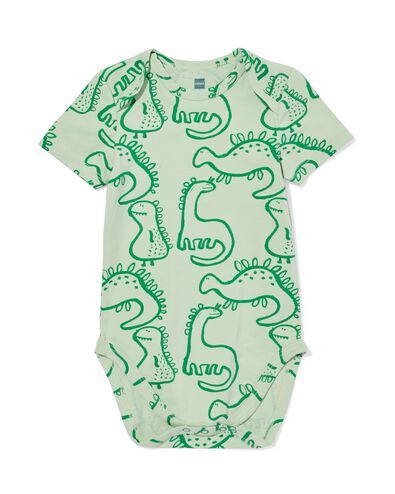 romper katoen met stretch dino groen groen - 33387240GREEN - HEMA