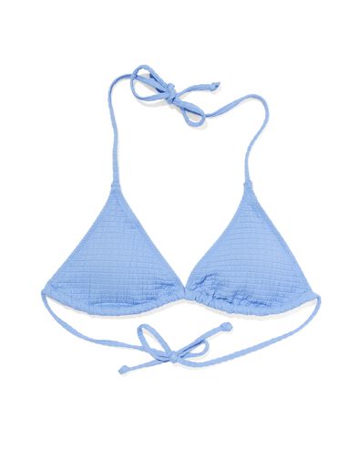 dames triangel bikinitop lichtblauw M - 22351383 - HEMA