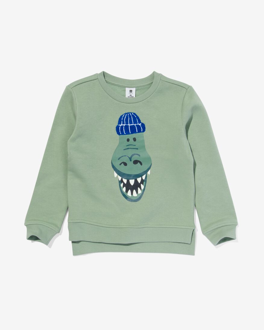kindersweater dino groen groen - 30773023GREEN - HEMA