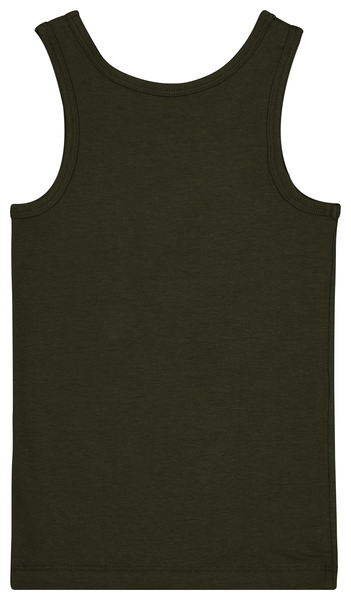 kinder hemden katoen/stretch - 2 stuks legergroen - 1000028494 - HEMA