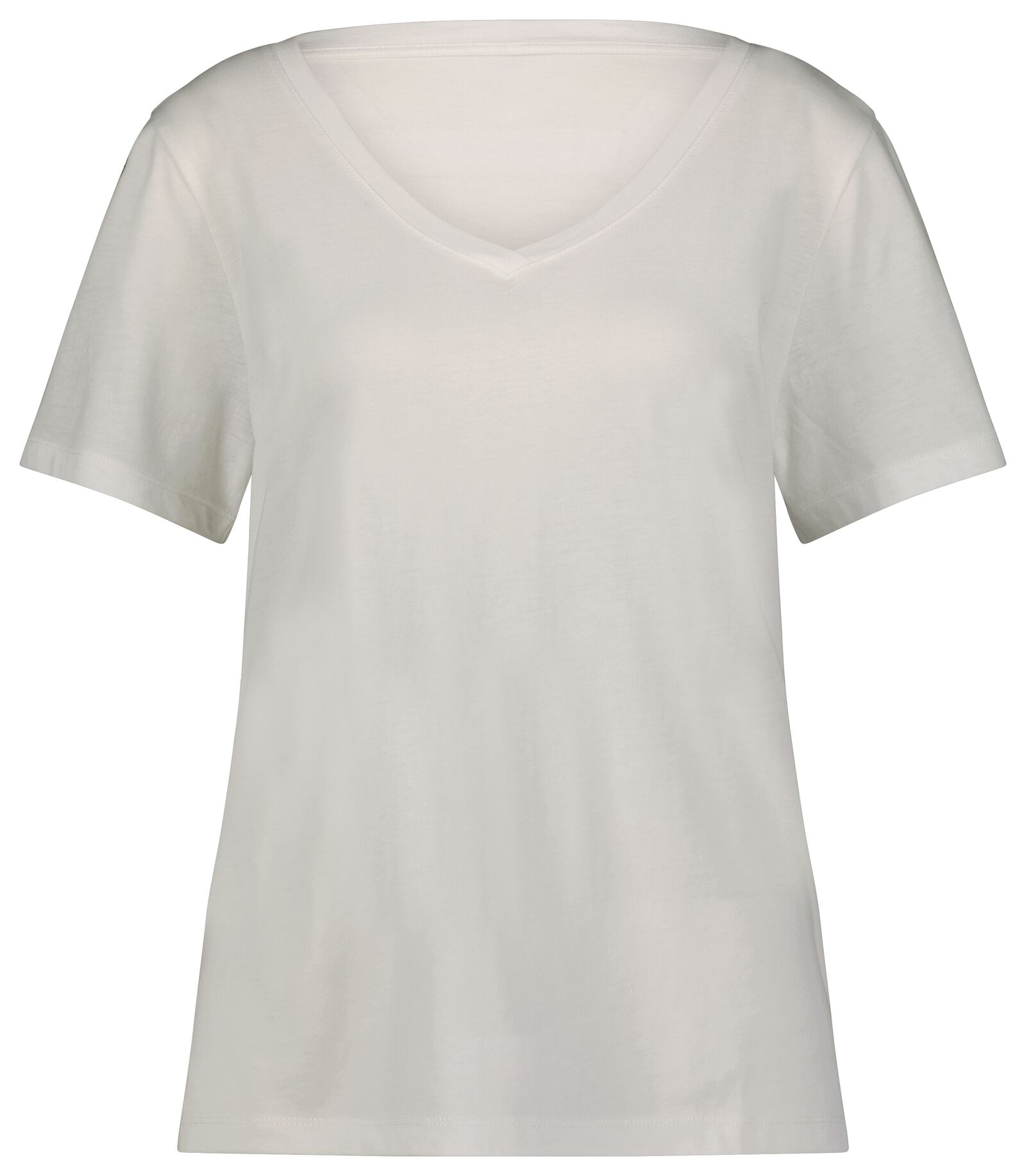 dames t-shirt Danila met bamboe wit wit - 1000027543 - HEMA