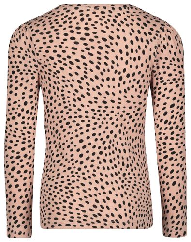 kinder t-shirt rib animal roze - 1000022223 - HEMA