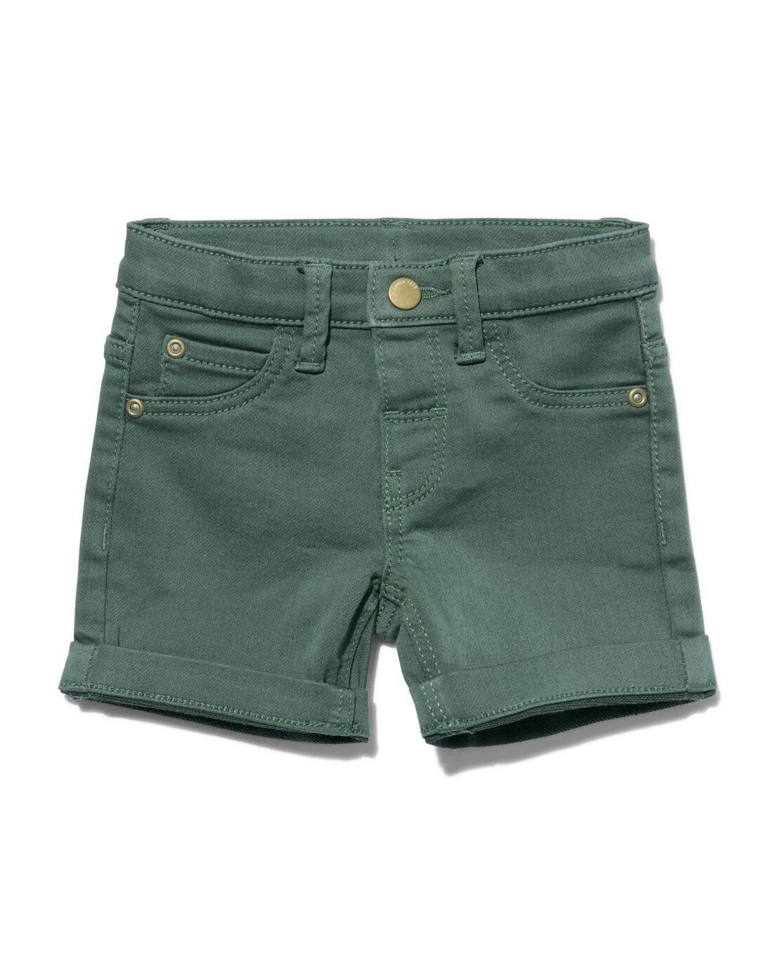 Image of baby jogdenim korte broek groen