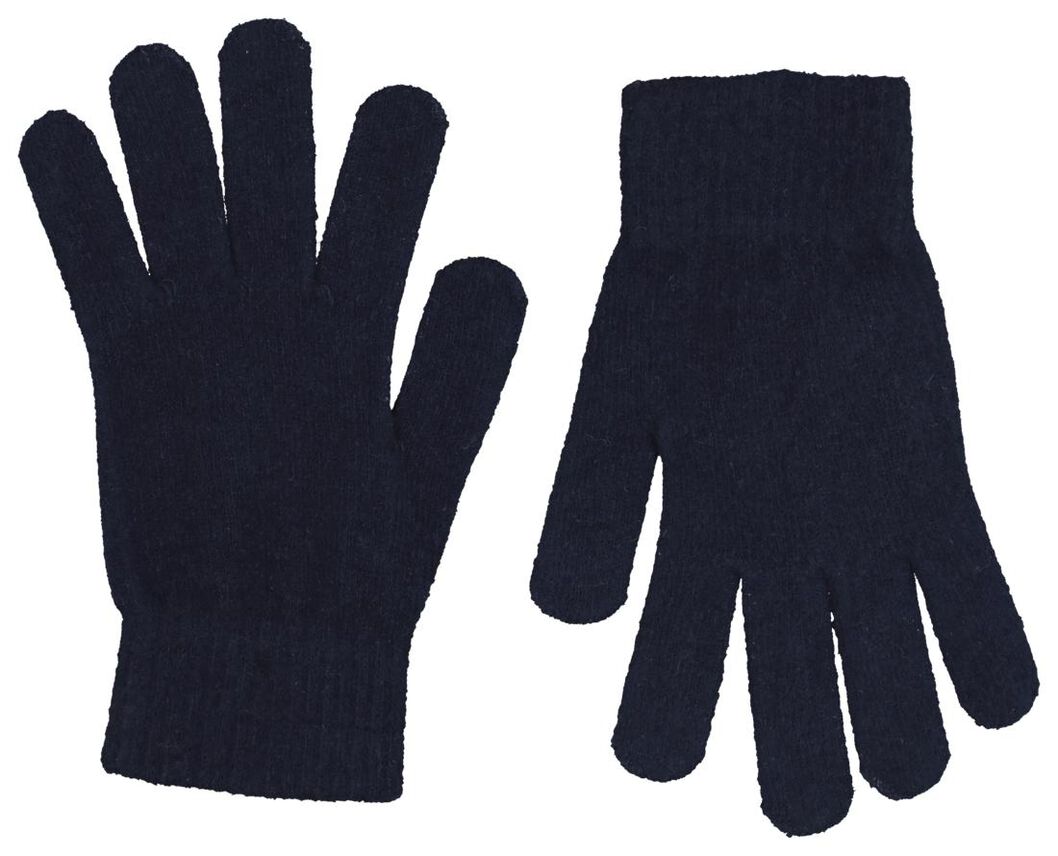 kinderhandschoenen gebreid super zacht donkerblauw - 1000020803 - HEMA