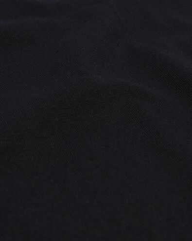 heren t-shirt slim fit o-hals extra lang zwart XL - 34276856 - HEMA